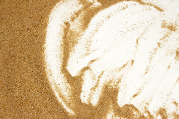 a background sand waves on white - 761223411