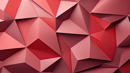 Obraz premium Red geometric abstract pattern background