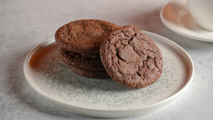 Chunky Chocolate Cookies stock photo