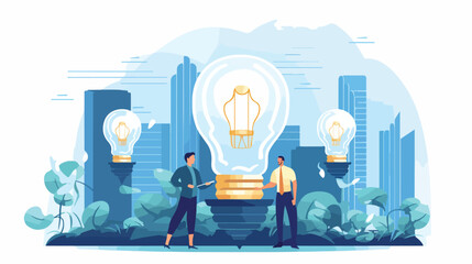 Business idea. business concept vector illustration