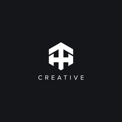 Abstract Letters HT TH Creative Logo Initial Based Monogram Icon Vector symbol