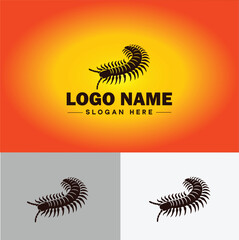 Centipede logo vector art icon graphics for business brand icon Centipede logo template