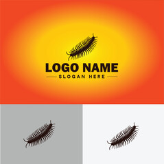 Centipede logo vector art icon graphics for business brand icon Centipede logo template