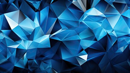 Abstract blue polygonal texture background