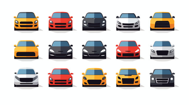 Car icon symbol template for graphic and web design