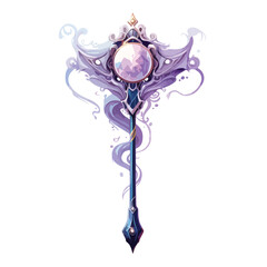 A magical staff that grants the bearer the ability - obrazy, fototapety, plakaty