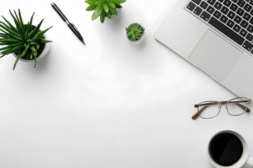 Modern minimalist desk workspace table