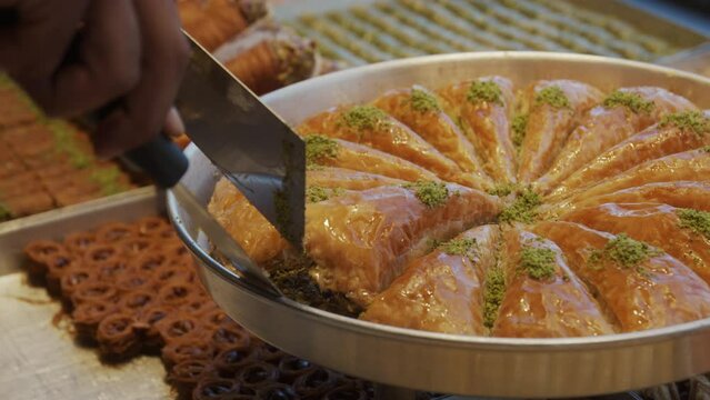 Street Food Market Delight Turkish Baklava