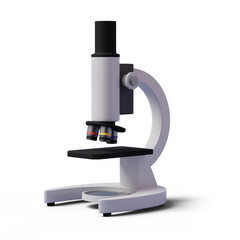 Microscope 3d icon education and scientist concept