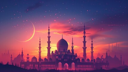 Ramadan Kareem Greeting Card Design - obrazy, fototapety, plakaty