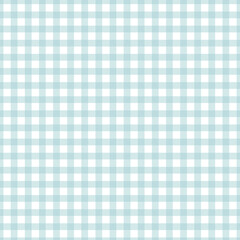 Gingham pattern seamless Plaid repeat vector in blue and white. Design for print, tartan, gift wrap, textiles, checkered background for tablecloth