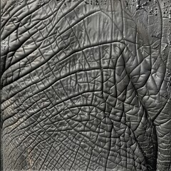 Elephant Skin Texture Background, Wrinkled Animal Leather, Elephant Skin Closeup