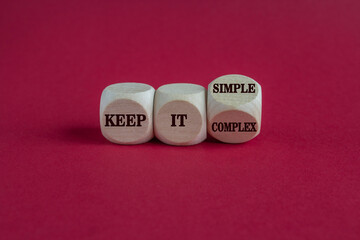Turned a dice and changes the expression keep it complex to keep it simple. Beautiful red...
