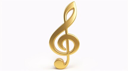 Melody symbol isolated on blank background.