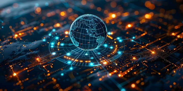 Safeguarding digital assets for global businesses in secure data warehouses worldwide. Concept Data Security, Global Businesses, Digital Assets, Data Warehouses, Secure Storage