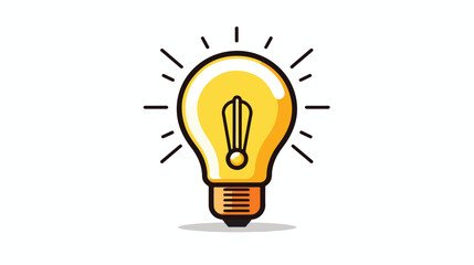 Light sign ideas lightbulb web icon. vector design f