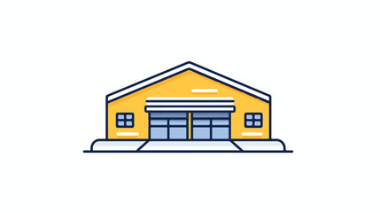 Logistics - warehouse icon Warehouse icon vector 