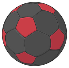 vector soccer ball without background
