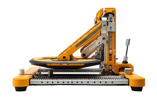 Machine on Table. On a White or Clear Surface PNG Transparent Background.