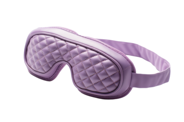Purple Eye Mask on White Background. On a White or Clear Surface PNG Transparent Background.