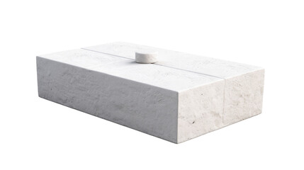 A white marble box with a pristine white lid rests elegantly, exuding sophistication and mystery