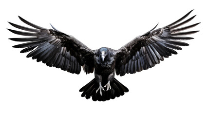 Fototapeta premium Majestic bird soaring with wings spread wide in black and white