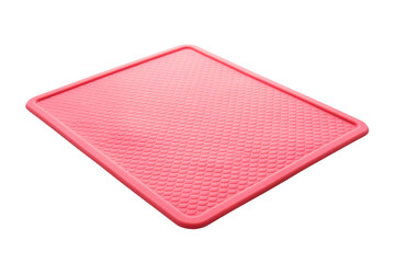 Pink Mat on White Background. On a Transparent Background.