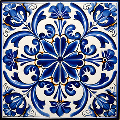 Fototapeta premium Mexican Traditional Talavera Style Tiles from Puebla