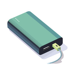 A portable power bank illustration providing on-the