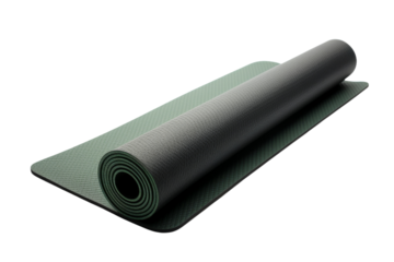 Yoga Mat on White Background. On a Transparent Background.