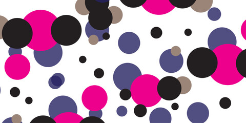 Dark Pink vector red pattern of geometric circles, shapes. Colorful mosaic banner. Geometric background with colored disks.