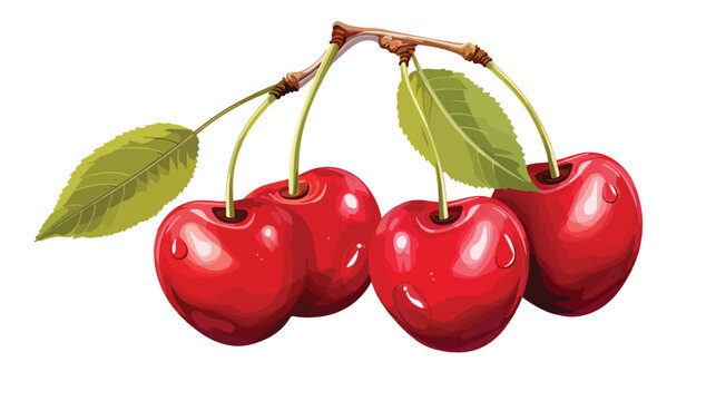Sketch of cherries vector architectural drawing