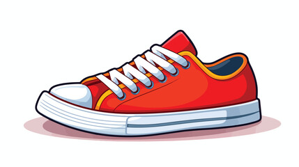 Sneakers icon. flat vector isolated on white background