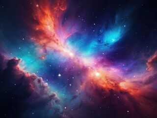 Fototapeta premium space galaxy background planet and space background with stars