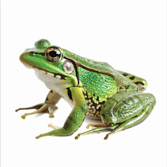 Green Frog Clipart isolated on white background