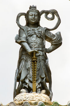 A Dharmapala Statue. Dharmapala Is A Deity Protecting The Buddhist Teachings, As Well As Those Who Practice The Dharma.