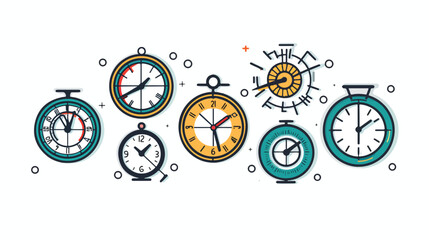 Time vector icon design template flat vector isolate