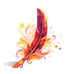 A quill pen made from the feather of a phoenix said