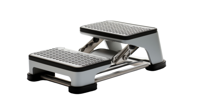 Two step stools balanced on top of each other in a harmonious display of stability and support