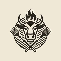 bbq logo vector