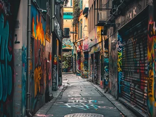 Fotobehang narrow street © Business Pics