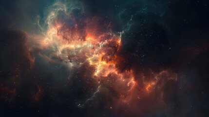 nebula space wallpaper background - obrazy, fototapety, plakaty
