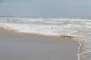 waves on the beach