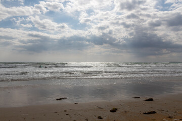 waves on the beach