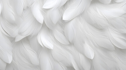 Abstract background with white feathers - obrazy, fototapety, plakaty