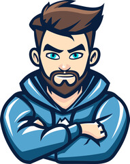 Vigilant Voyager Navigating Your Brand's Course with a Mascot Logo