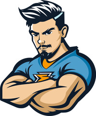 Mighty Man The Iconic Mascot Vector Logo for Your Brand