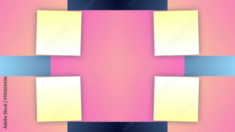 Poster block linear rectangle square shape seamless animation motion background geometric mirror overlay co