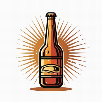 Logo with an image of a beer bottle