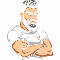 Dauntless Diplomat Building Bridges with a Mascot Logo for Your Brand